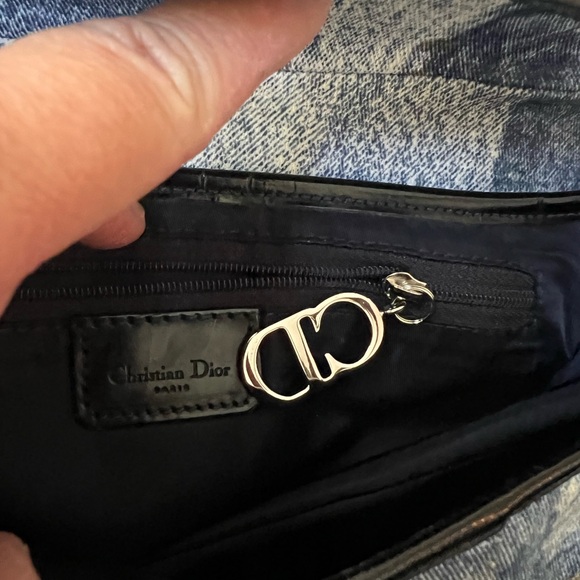 Dior Printed Denim Saddle Bag - Picture 7 of 12